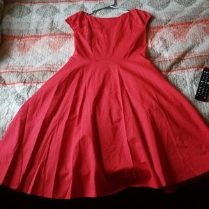 Rouge A-Frame dress